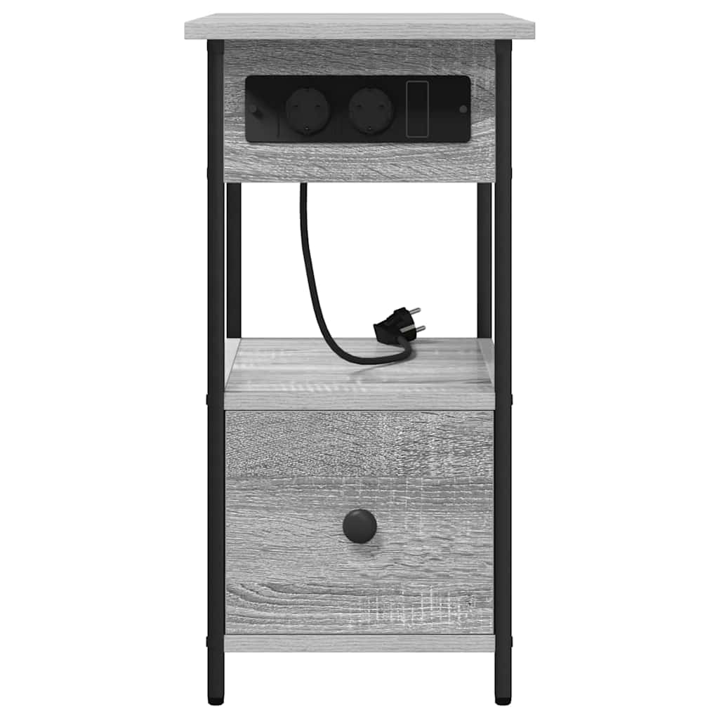 vidaXL Dulap de noapte sonoma gri 60 x 30 x 61 cm Lemn compozit vidaXL Dulap de noapte sonoma gri 60 x 30 x 61 cm Lemn compozit