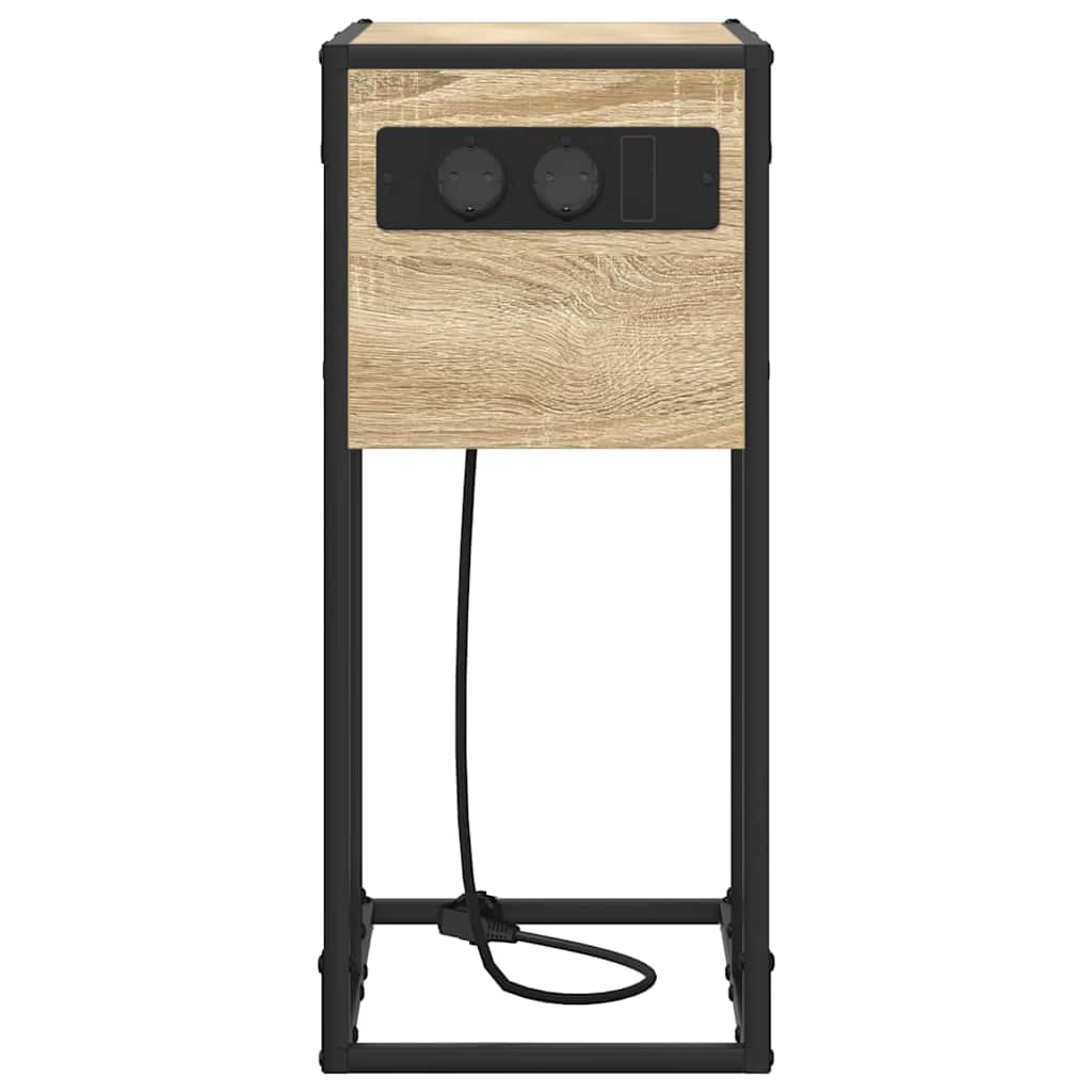 vidaXL Noptieră Stejar sonoma 41.5 x 26 x 60.5 cm Lemn compozit