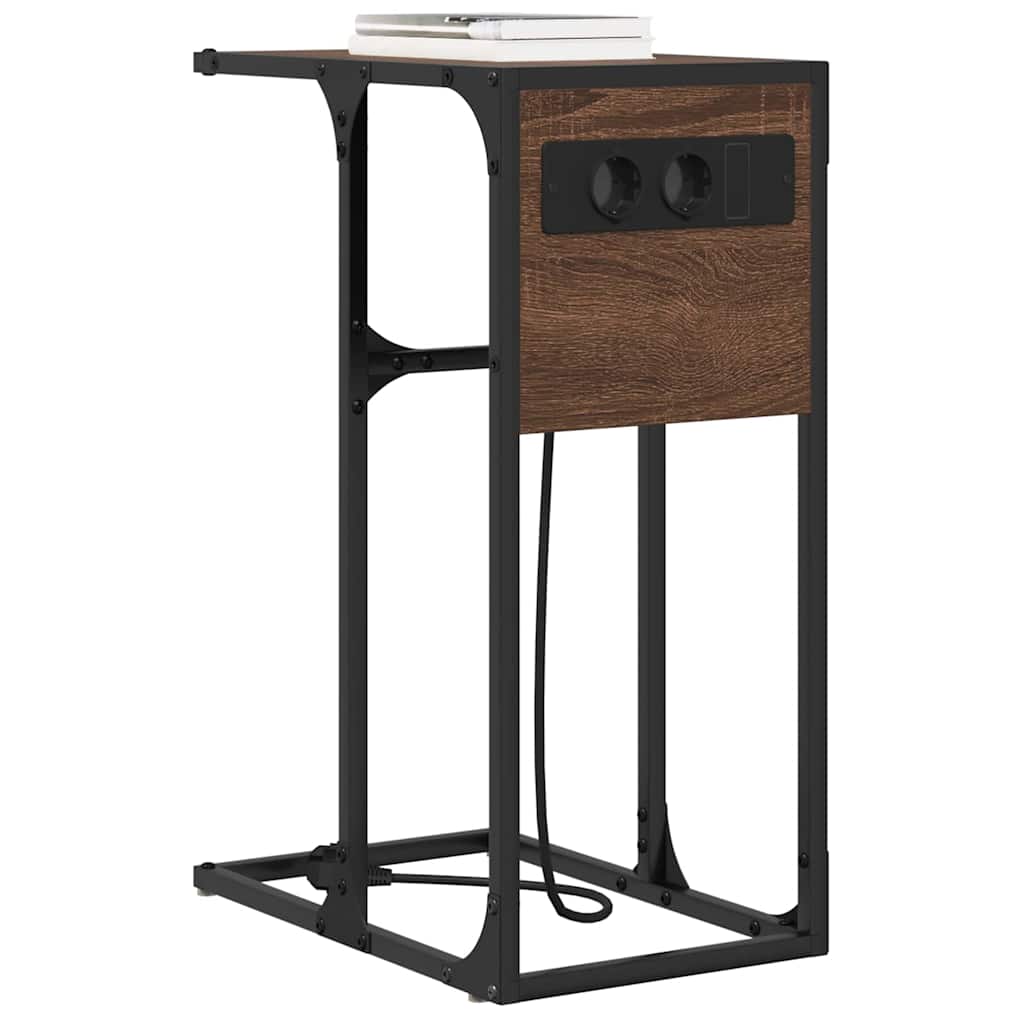 vidaXL Noptieră Stejar brun 41.5 x 26 x 60.5 cm Lemn compozit