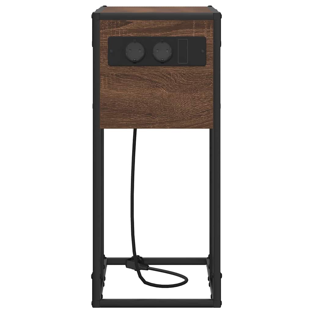 vidaXL Noptieră Stejar brun 41.5 x 26 x 60.5 cm Lemn compozit