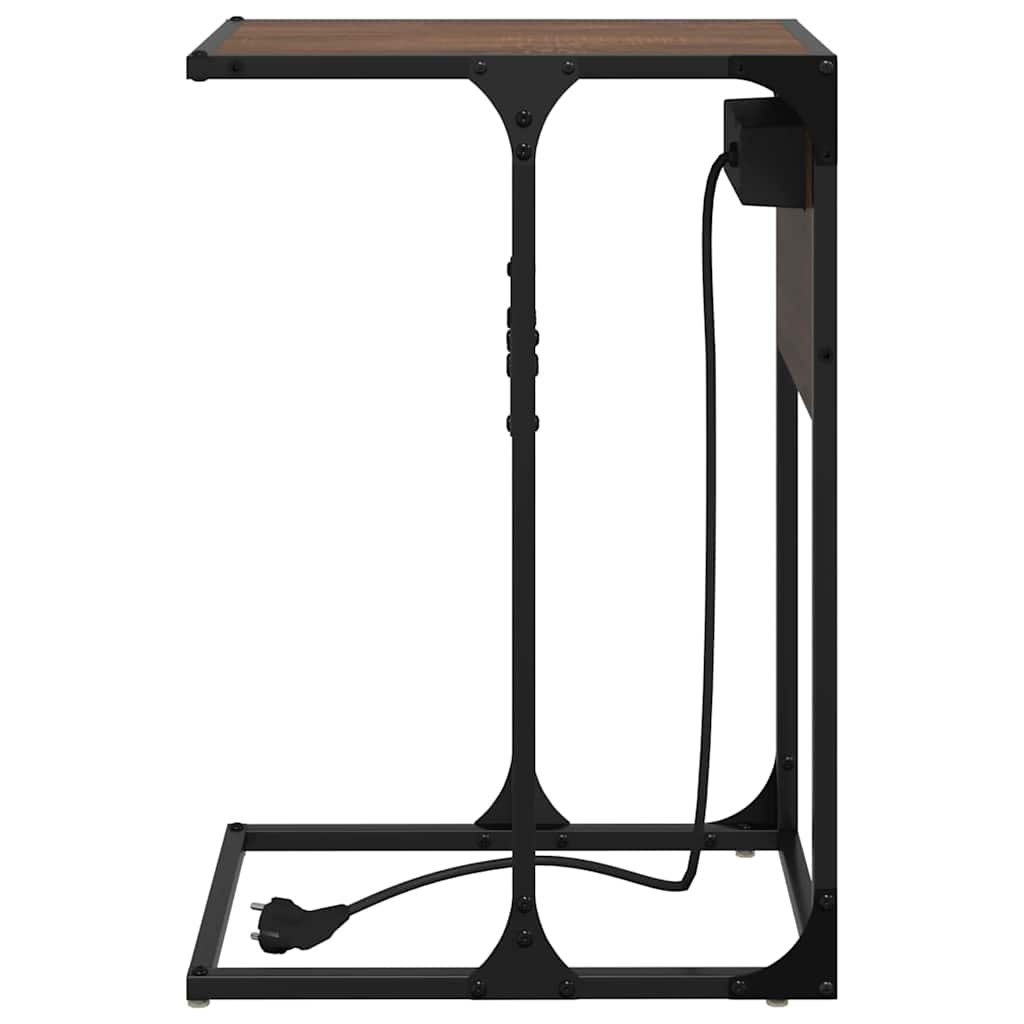 vidaXL Noptieră Stejar brun 41.5 x 26 x 60.5 cm Lemn compozit