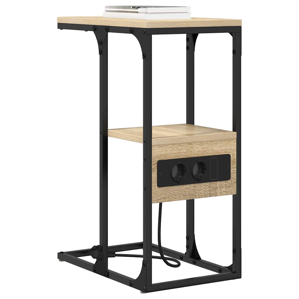 vidaXL Noptieră Stejar sonoma 41.5 x 26 x 60.5 cm Lemn compozit vidaXL Noptieră Stejar sonoma 41.5 x 26 x 60.5 cm Lemn compozit