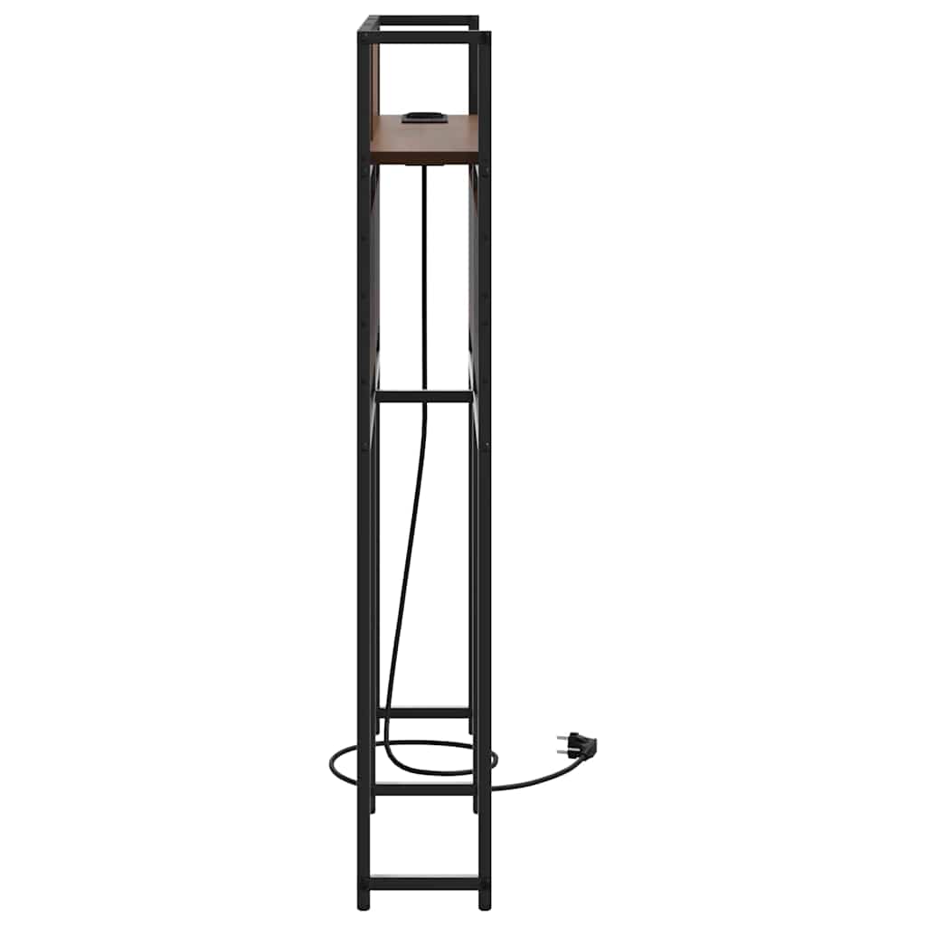 vidaXL Tăblie de depozitare cu raft Stejar brun 75 cm Lemn compozit