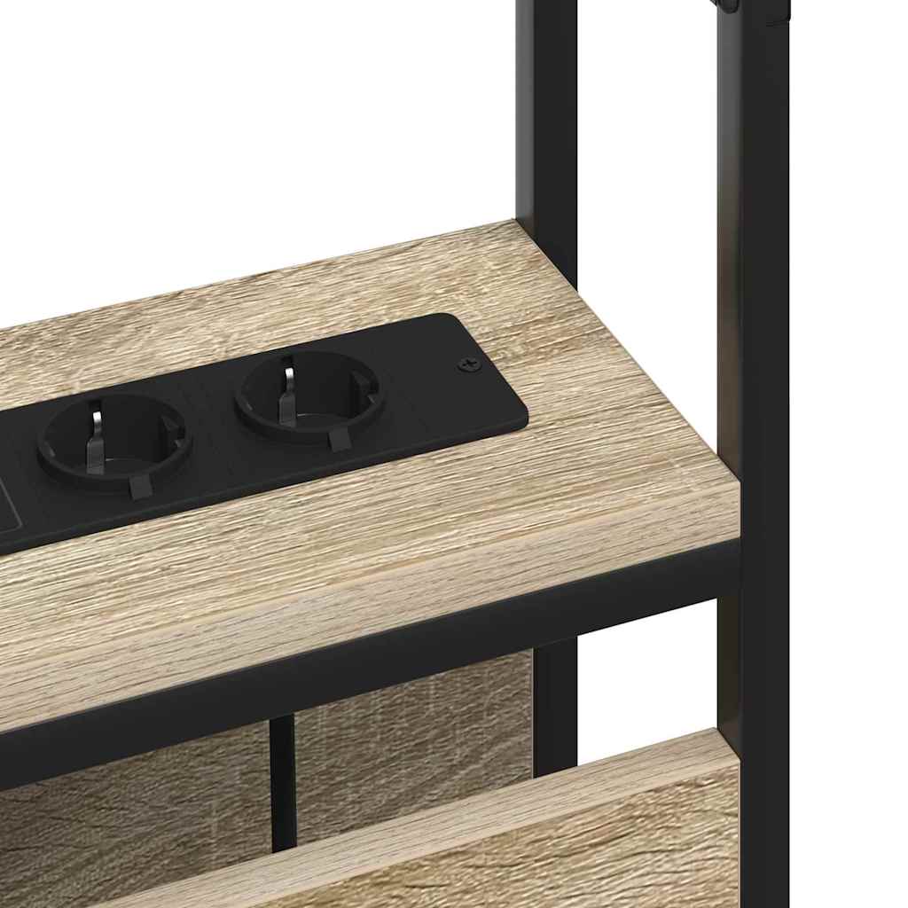 vidaXL Tăblie de depozitare Stejar sonoma 80 cm Lemn compozit vidaXL Tăblie de depozitare Stejar sonoma 80 cm Lemn compozit