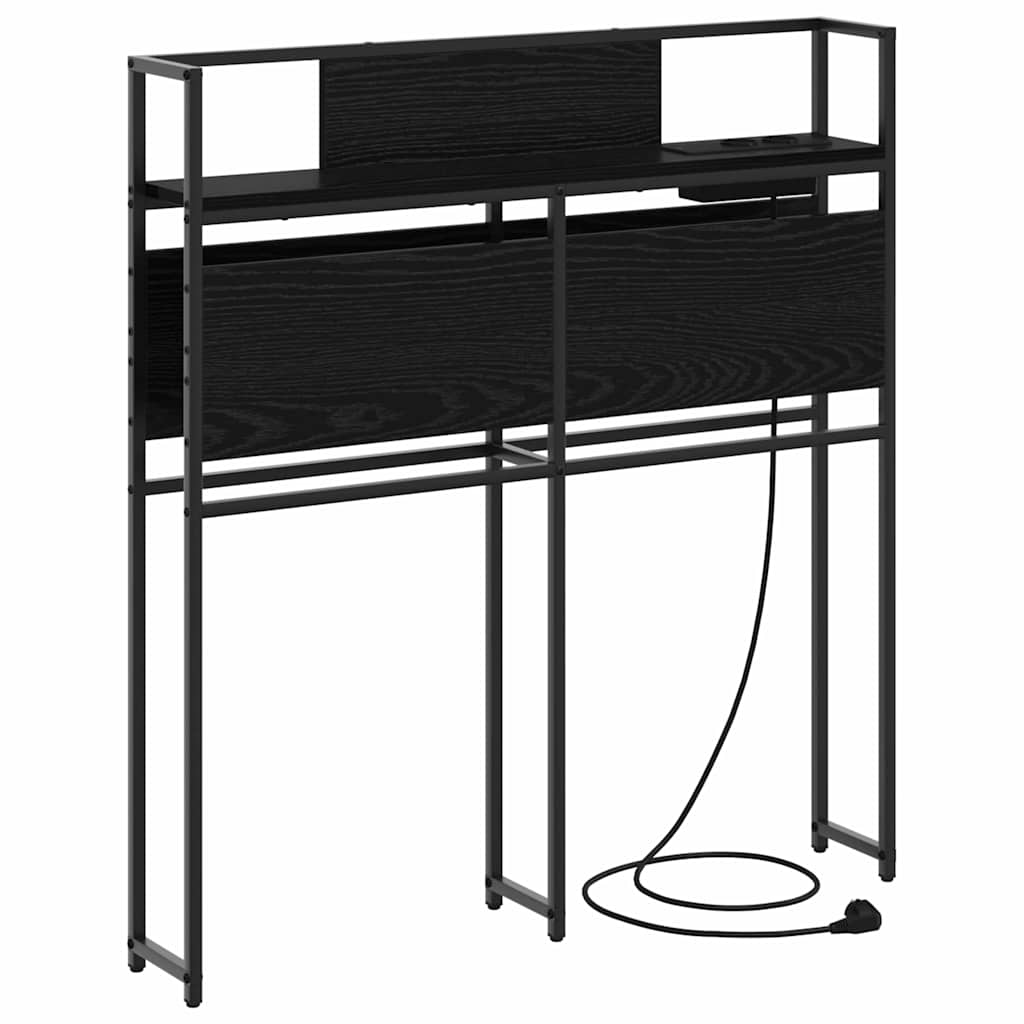 vidaXL Tăblie de depozitare Stejar negru 100 cm Lemn compozit vidaXL Tăblie de depozitare Stejar negru 100 cm Lemn compozit