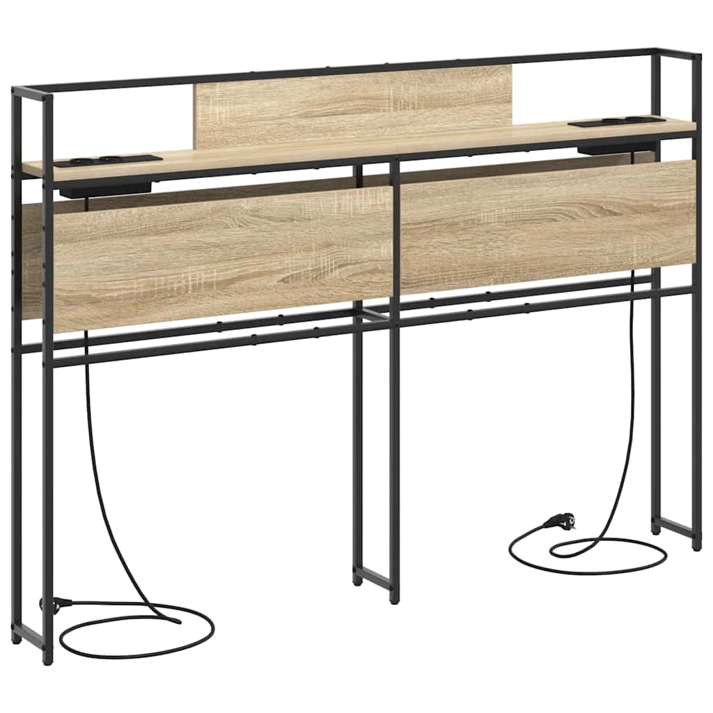 vidaXL Tăblie de depozitare Stejar sonoma 135 cm Lemn compozit vidaXL Tăblie de depozitare Stejar sonoma 135 cm Lemn compozit