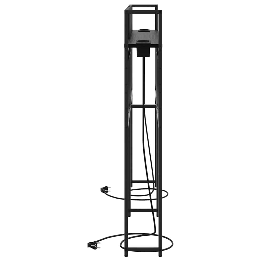 vidaXL Tăblie de depozitare Stejar negru 160 cm Lemn compozit vidaXL Tăblie de depozitare Stejar negru 160 cm Lemn compozit