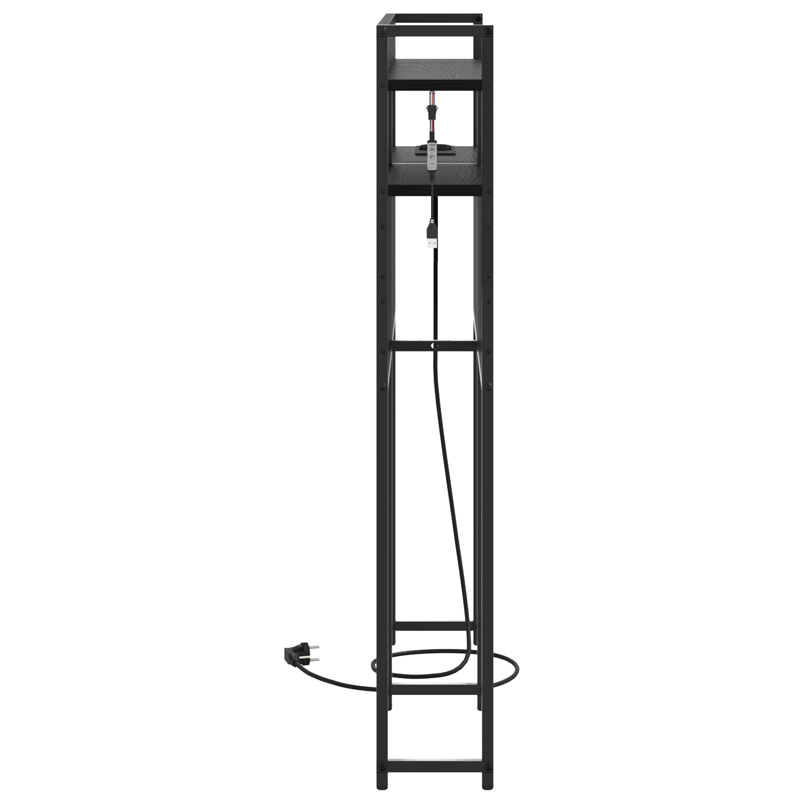 vidaXL Tăblie de depozitare cu raft Stejar negru 80 cm Lemn compozit vidaXL Tăblie de depozitare cu raft Stejar negru 80 cm Lemn compozit