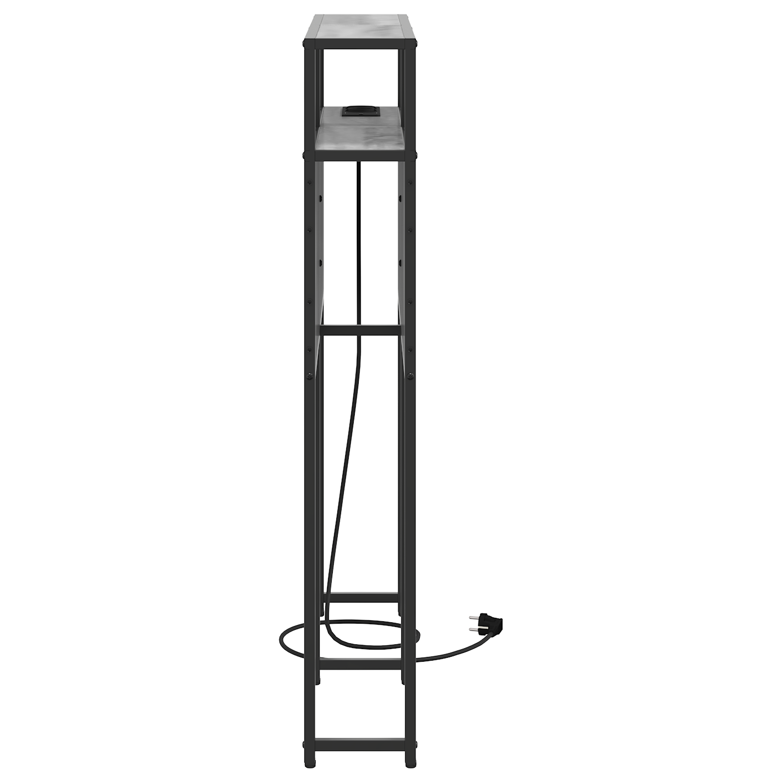 vidaXL Tăblie de depozitare sonoma gri 80 cm Lemn compozit vidaXL Tăblie de depozitare sonoma gri 80 cm Lemn compozit