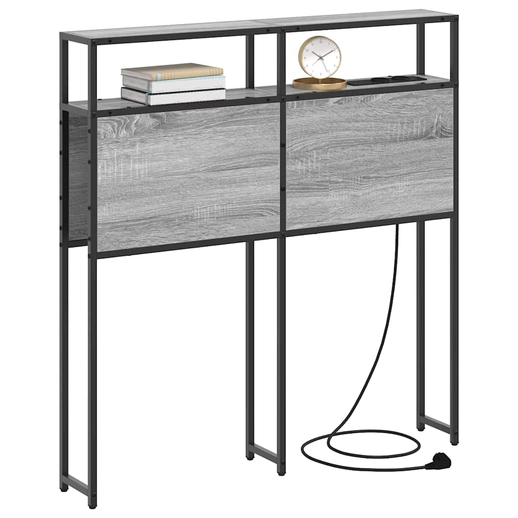 vidaXL Tăblie de depozitare Pe perete sonoma gri 100 cm Lemn compozit vidaXL Tăblie de depozitare Pe perete sonoma gri 100 cm Lemn compozit