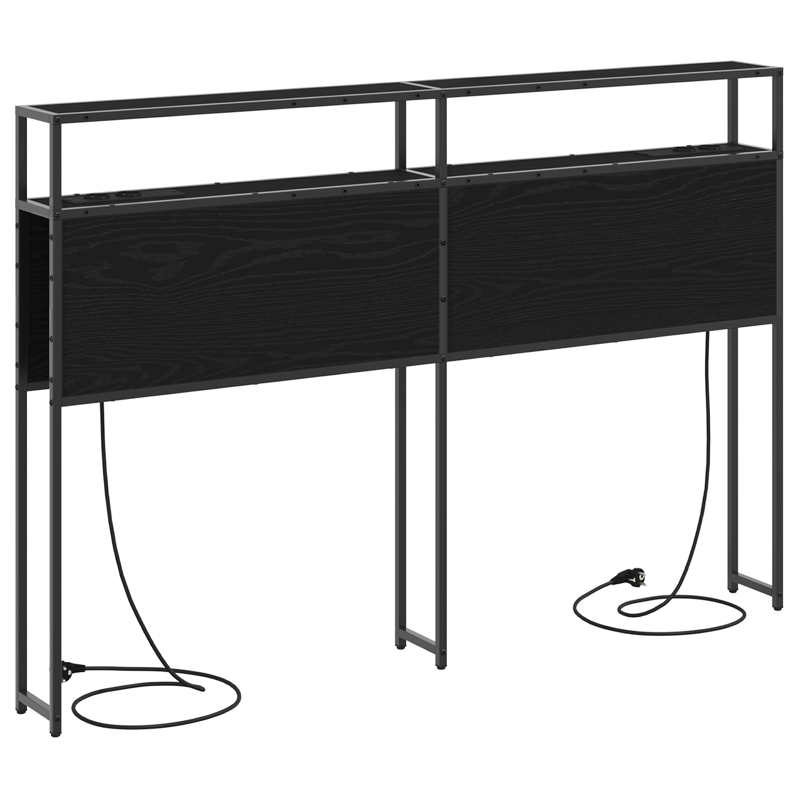 vidaXL Tăblie de depozitare Stejar negru 120 cm Lemn compozit vidaXL Tăblie de depozitare Stejar negru 120 cm Lemn compozit