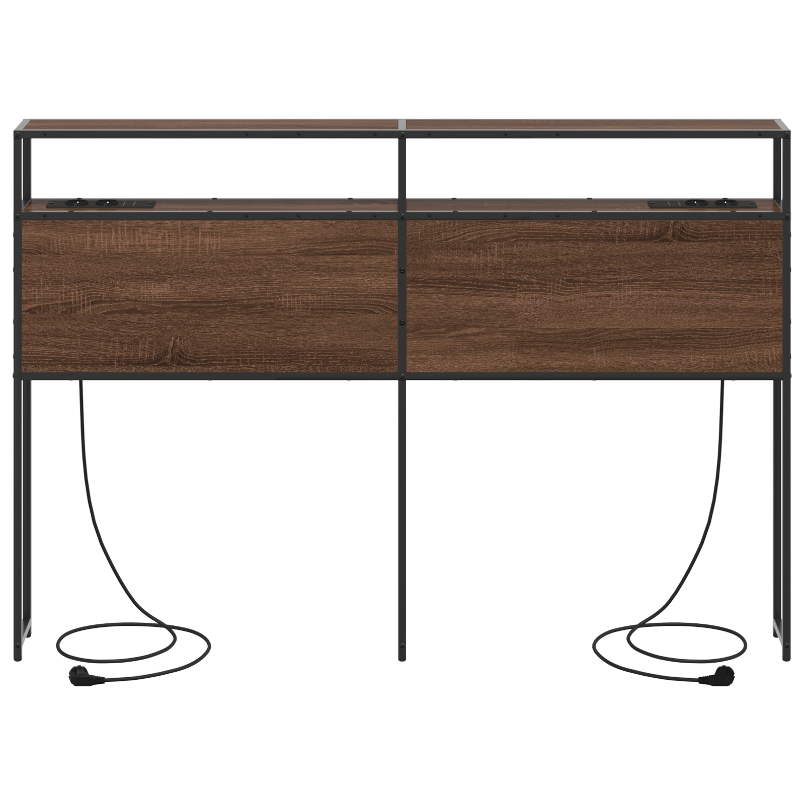 vidaXL Tăblie de depozitare Pe perete Stejar brun 120 cm Lemn compozit vidaXL Tăblie de depozitare Pe perete Stejar brun 120 cm Lemn compozit