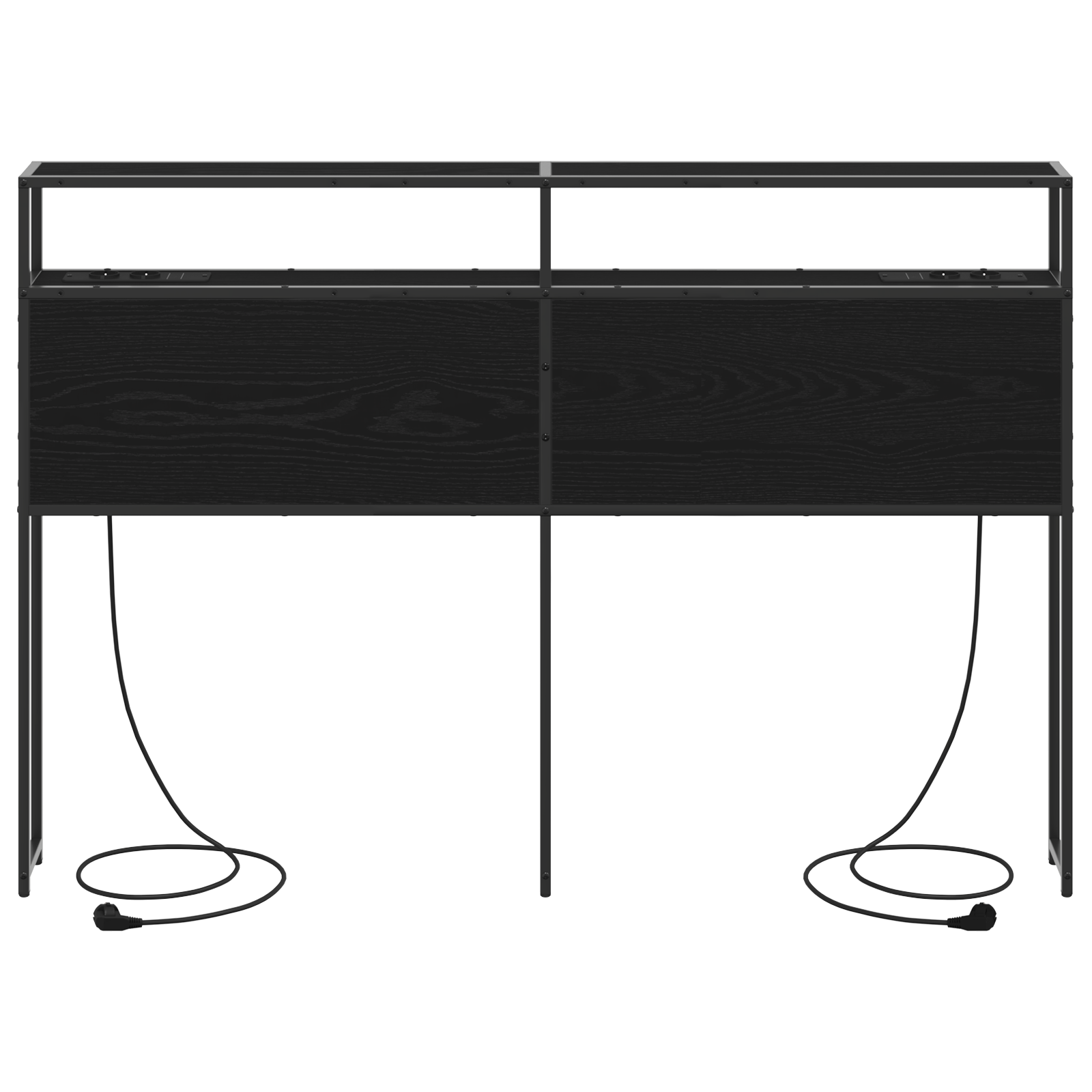 vidaXL Tăblie de depozitare Stejar negru 150 cm Lemn compozit vidaXL Tăblie de depozitare Stejar negru 150 cm Lemn compozit