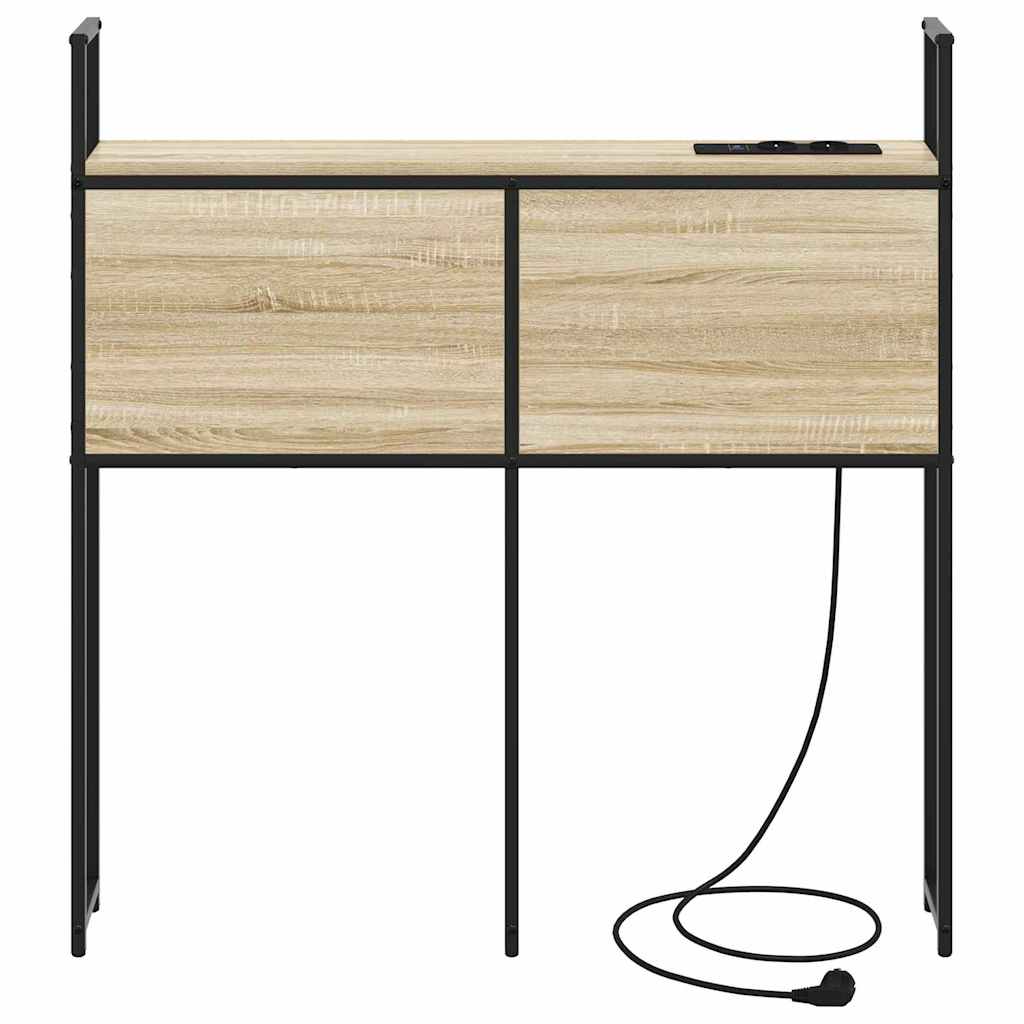 vidaXL Tăblie de depozitare Stejar sonoma 80 cm Lemn compozit vidaXL Tăblie de depozitare Stejar sonoma 80 cm Lemn compozit