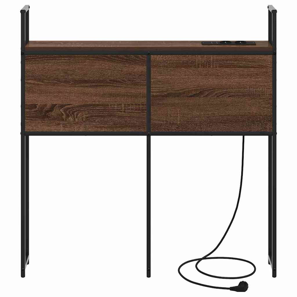 vidaXL Tăblie de depozitare Stejar brun 80 cm Lemn compozit vidaXL Tăblie de depozitare Stejar brun 80 cm Lemn compozit