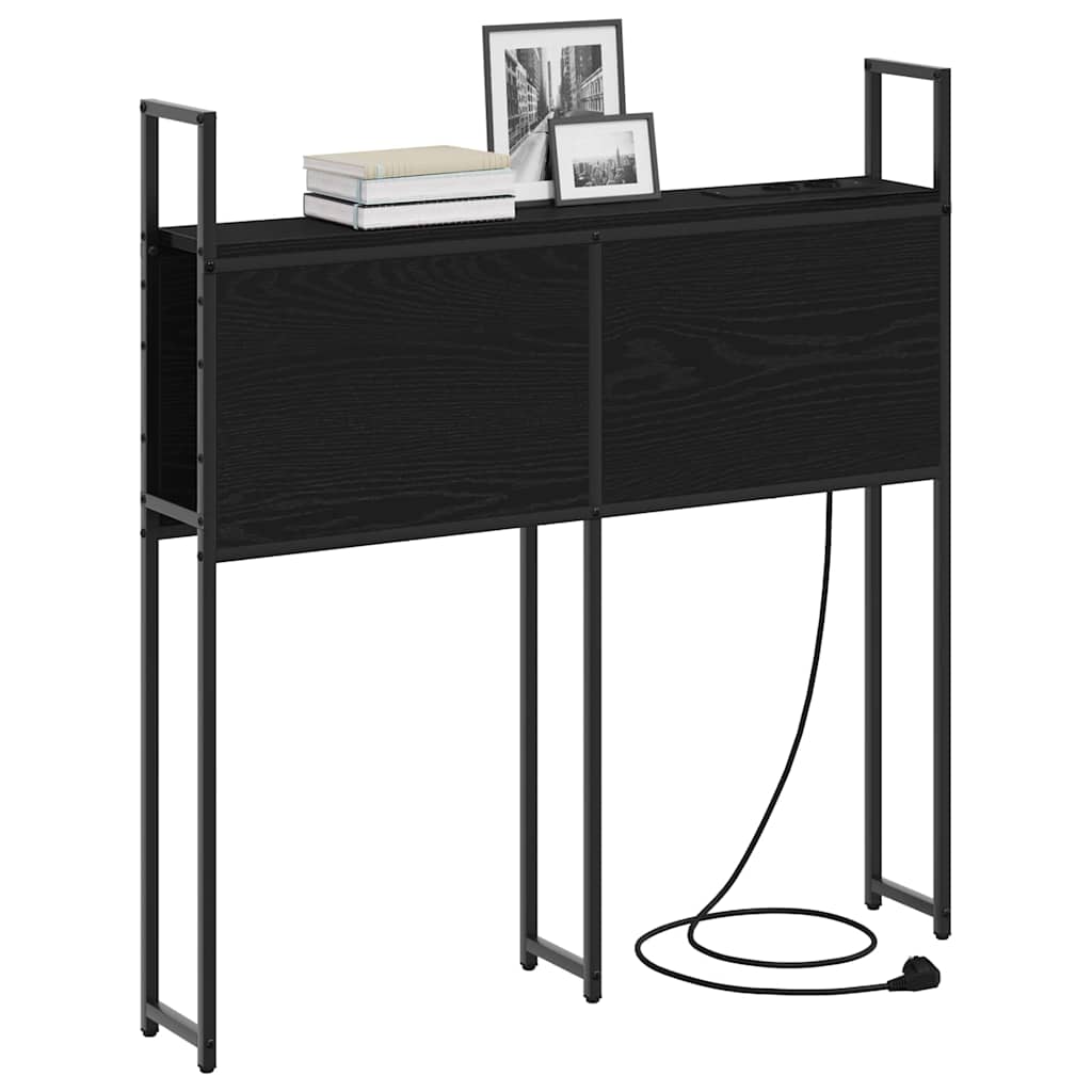 vidaXL Tăblie de depozitare Stejar negru 100 cm Lemn compozit vidaXL Tăblie de depozitare Stejar negru 100 cm Lemn compozit