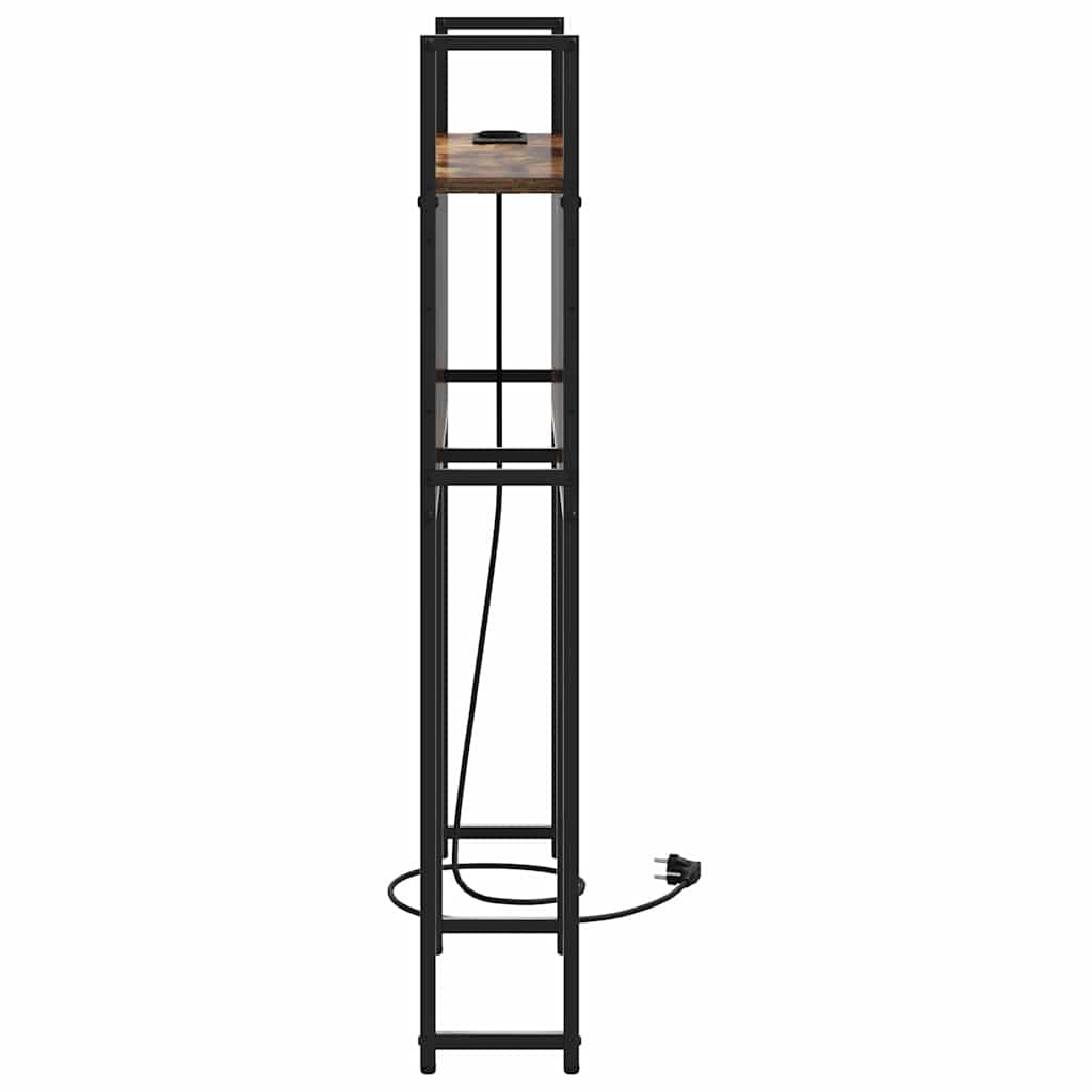 vidaXL Tăblie de depozitare Stejar afumat 100 cm Lemn compozit vidaXL Tăblie de depozitare Stejar afumat 100 cm Lemn compozit