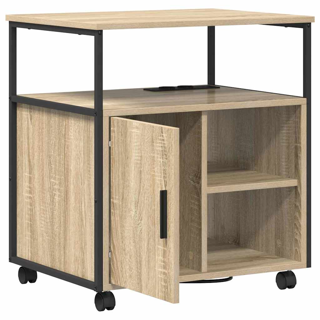 vidaXL Dulap de birou Stejar sonoma 60 x 46 x 67 cm Lemn compozit