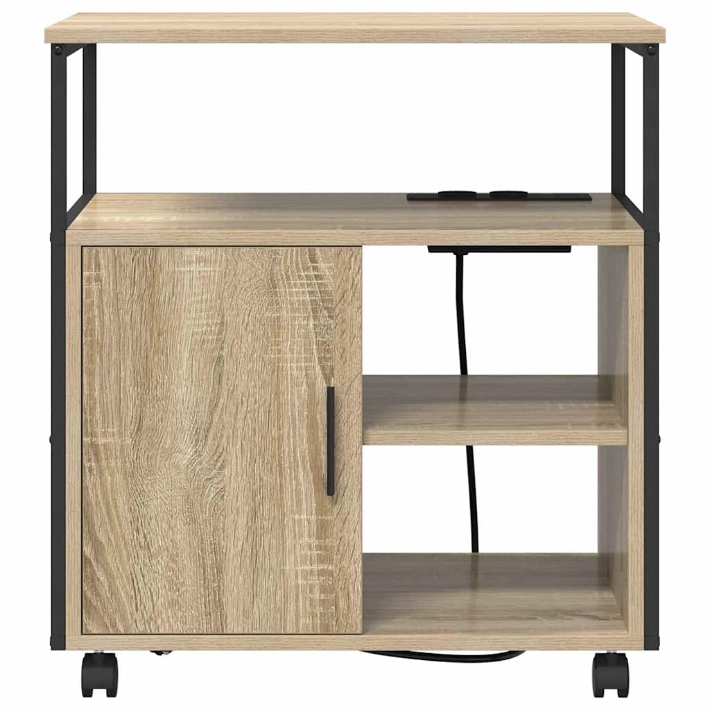 vidaXL Dulap de birou Stejar sonoma 60 x 46 x 67 cm Lemn compozit