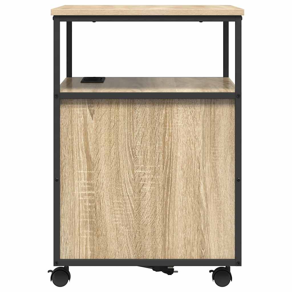 vidaXL Dulap de birou Stejar sonoma 60 x 46 x 67 cm Lemn compozit