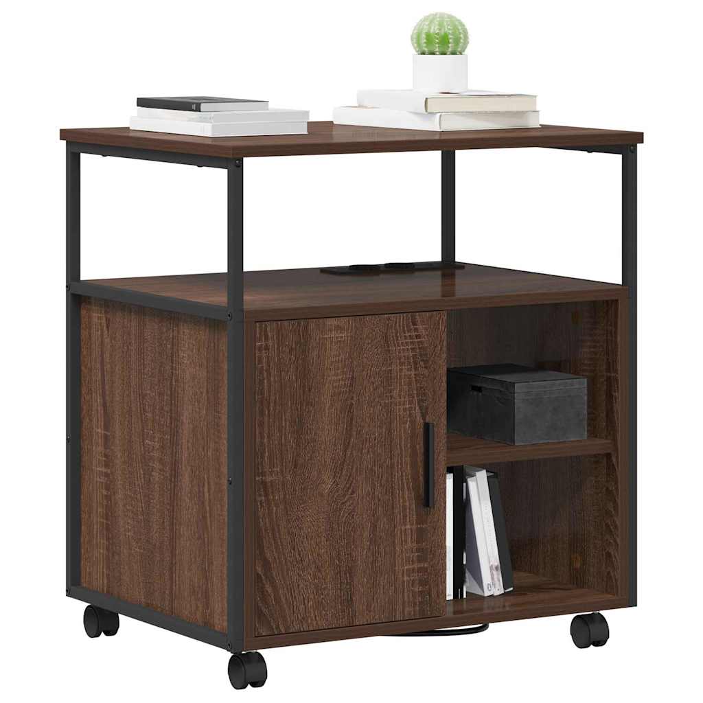 vidaXL Dulap de birou Stejar brun 60 x 46 x 67 cm Lemn compozit vidaXL Dulap de birou Stejar brun 60 x 46 x 67 cm Lemn compozit