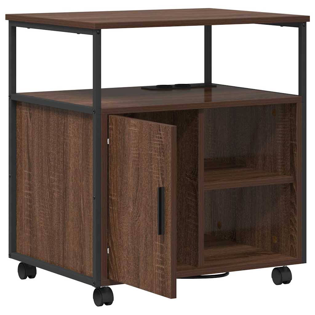 vidaXL Dulap de birou Stejar brun 60 x 46 x 67 cm Lemn compozit vidaXL Dulap de birou Stejar brun 60 x 46 x 67 cm Lemn compozit