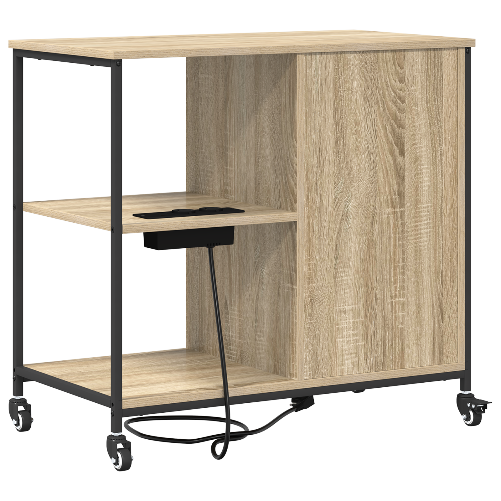 vidaXL Dulap de birou Stejar sonoma 76 x 41 x 72 cm Lemn compozit