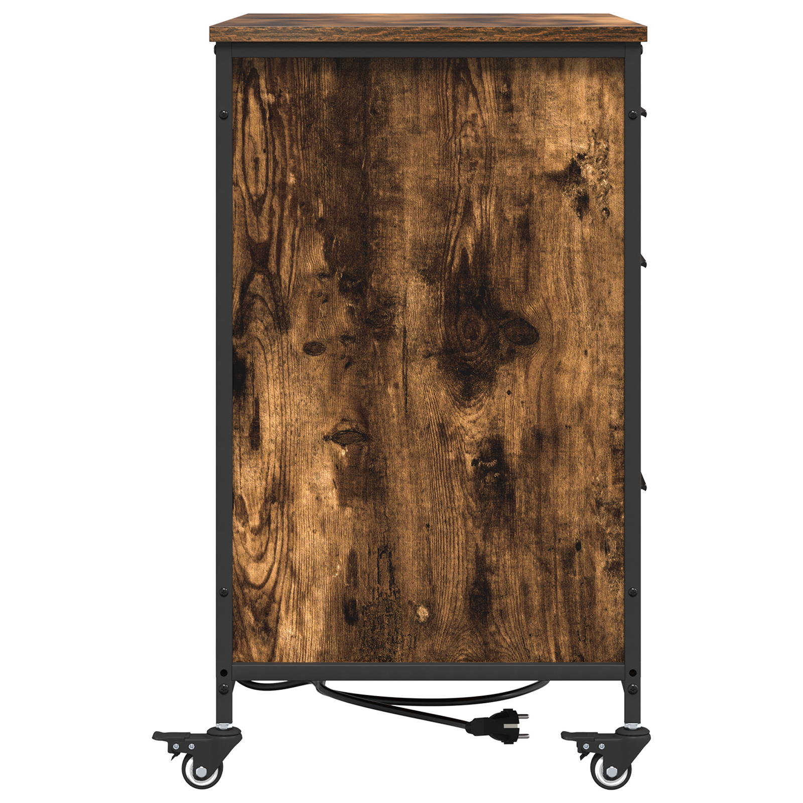 vidaXL Dulap de birou Stejar afumat 76 x 41 x 72 cm Lemn compozit vidaXL Dulap de birou Stejar afumat 76 x 41 x 72 cm Lemn compozit