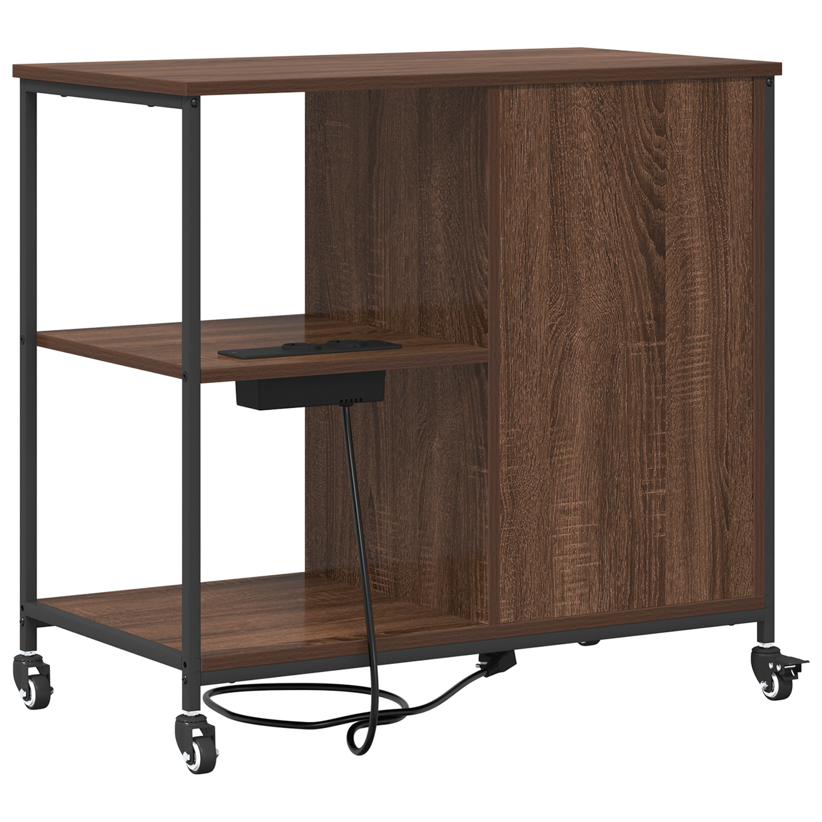 vidaXL Dulap de birou Stejar brun 76 x 41 x 72 cm Lemn compozit