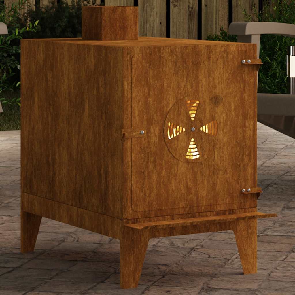 vidaXL Sobă de camping 35x50x60 cm Oțel Corten vidaXL Sobă de camping 35x50x60 cm Oțel Corten