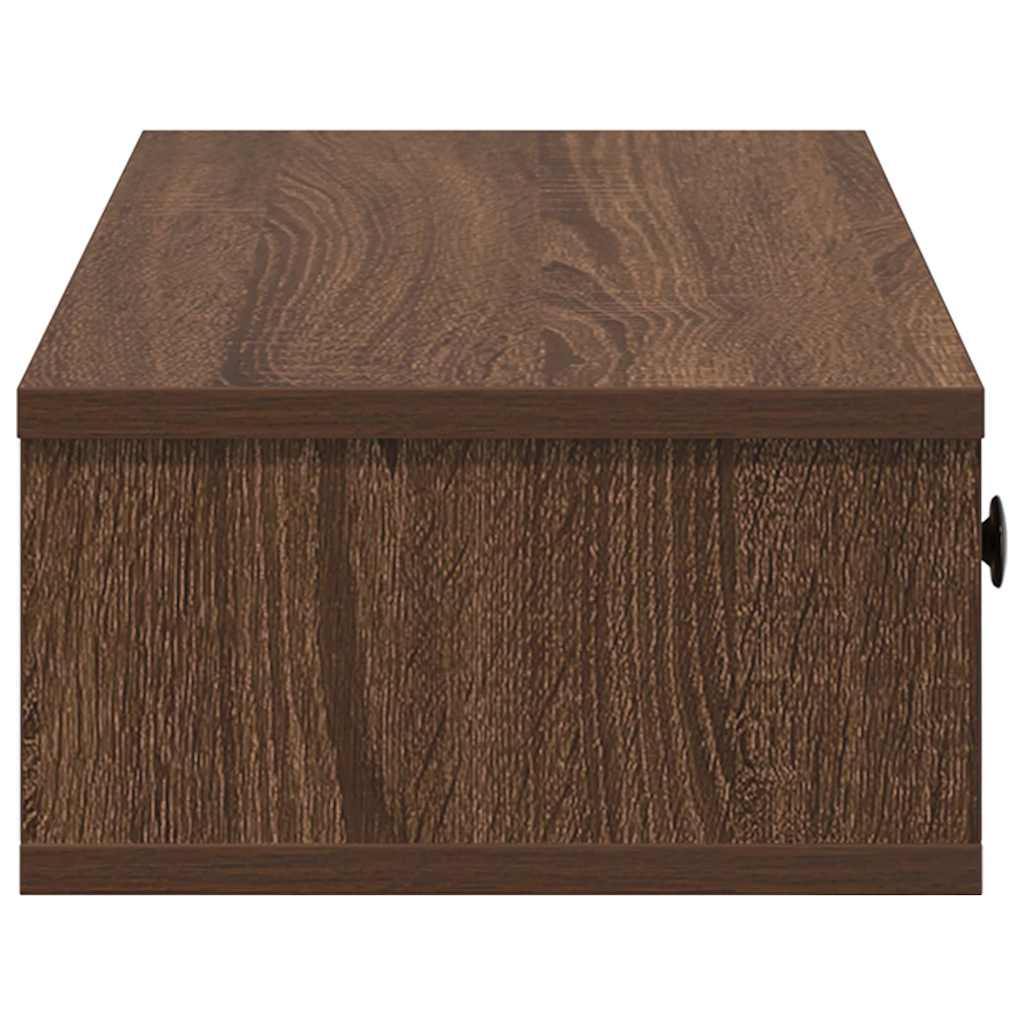 vidaXL Raft de perete cu sertare Stejar maro 60x28x15cm lemn prelucrat