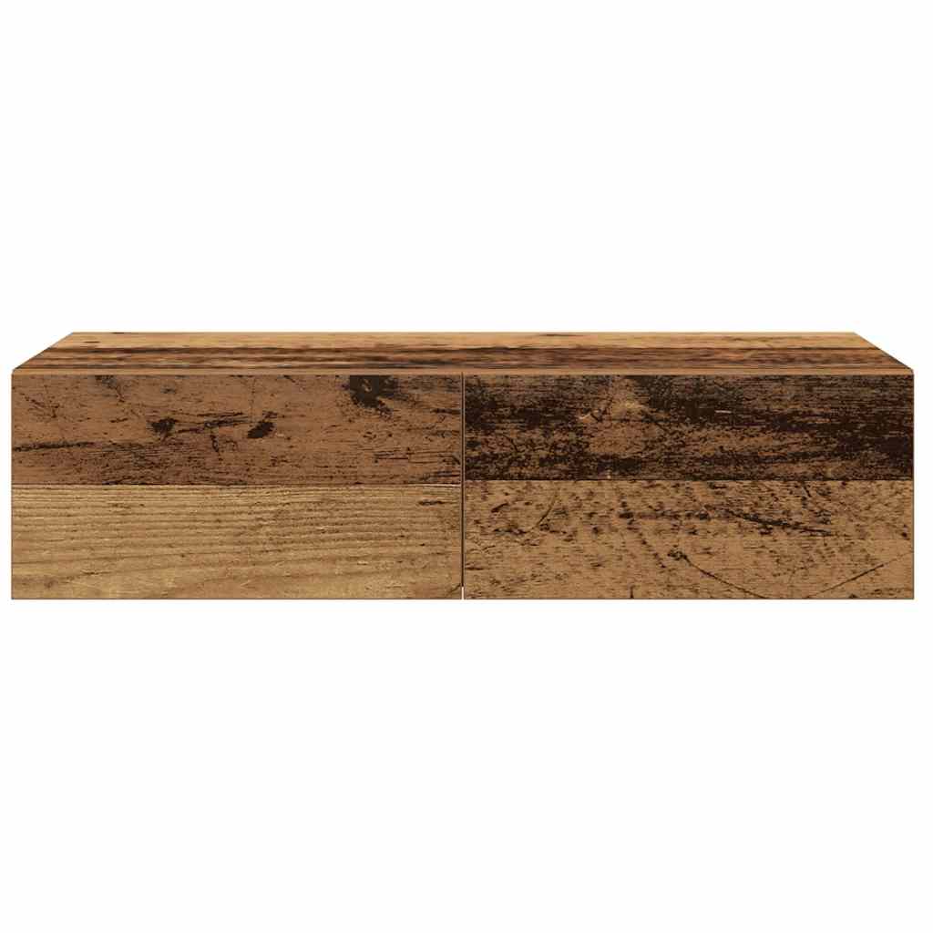 vidaXL Raft perete cu sertare Lemn vechi 60x26,5x15 cm Lemn prelucrat vidaXL Raft perete cu sertare Lemn vechi 60x26,5x15 cm Lemn prelucrat