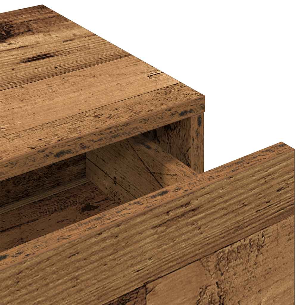 vidaXL Raft perete cu sertare Lemn vechi 60x26,5x15 cm Lemn prelucrat vidaXL Raft perete cu sertare Lemn vechi 60x26,5x15 cm Lemn prelucrat