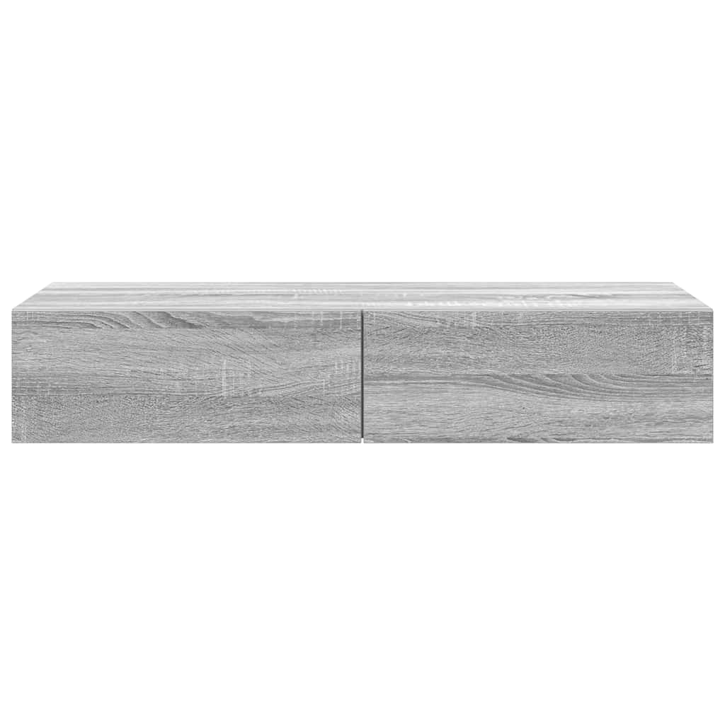 vidaXL Raft de perete cu sertare Gri Sonoma 100x36x19cm Lemn prelucrat