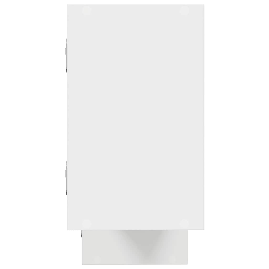 vidaXL Raft cubic de perete cu 5 compartimente alb lemn prelucrat