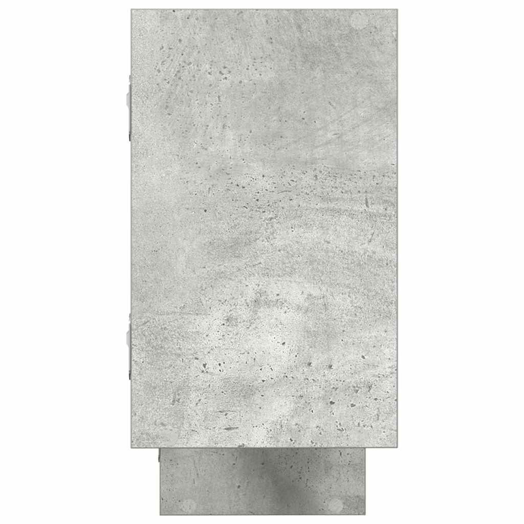 vidaXL Raft cubic perete cu 5 compartimente gri beton lemn prelucrat