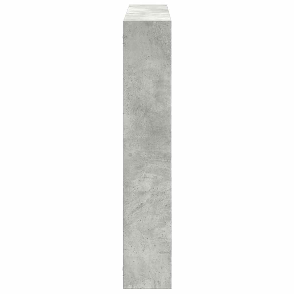 vidaXL Raft cubic perete cu 7 compartimente gri beton lemn prelucrat