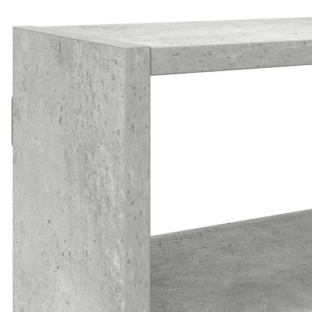vidaXL Raft cubic perete cu 7 compartimente gri beton lemn prelucrat