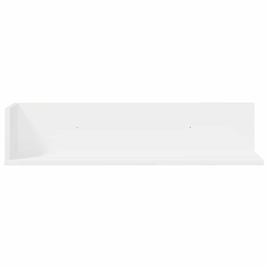 vidaXL Rafturi de perete, 2 buc., alb, 75x16,5x16,5 cm, lemn prelucrat vidaXL Rafturi de perete, 2 buc., alb, 75x16,5x16,5 cm, lemn prelucrat