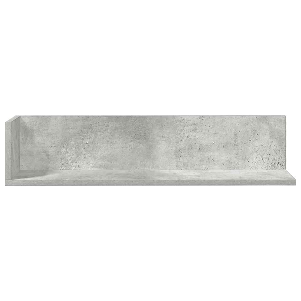 vidaXL Rafturi perete 2 buc. gri beton 75x16,5x16,5 cm lemn prelucrat vidaXL Rafturi perete 2 buc. gri beton 75x16,5x16,5 cm lemn prelucrat