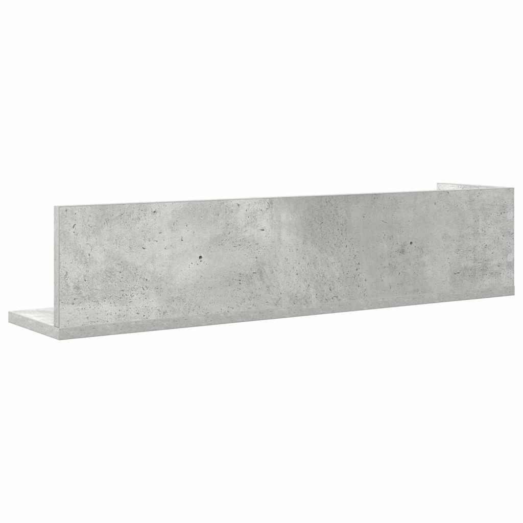 vidaXL Rafturi perete 2 buc. gri beton 75x16,5x16,5 cm lemn prelucrat vidaXL Rafturi perete 2 buc. gri beton 75x16,5x16,5 cm lemn prelucrat