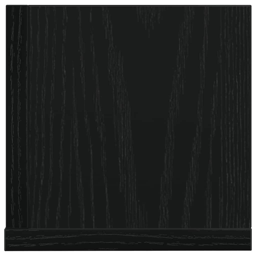 vidaXL Rafturi perete 2 buc. negru, 100x16,5x16,5 cm, lemn prelucrat vidaXL Rafturi perete 2 buc. negru, 100x16,5x16,5 cm, lemn prelucrat