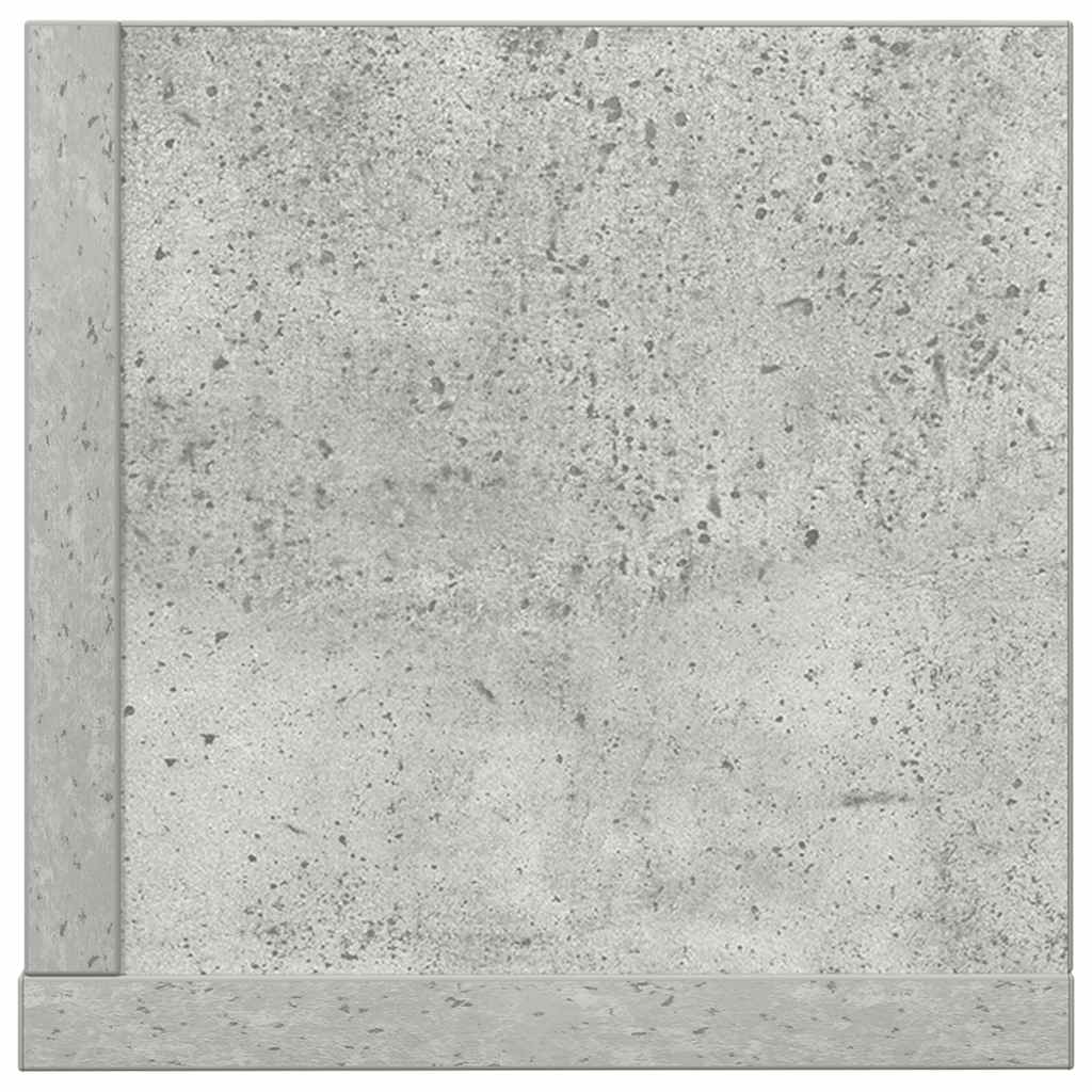 vidaXL Rafturi perete 2 buc. gri beton 100x16,5x16,5 cm lemn prelucrat vidaXL Rafturi perete 2 buc. gri beton 100x16,5x16,5 cm lemn prelucrat