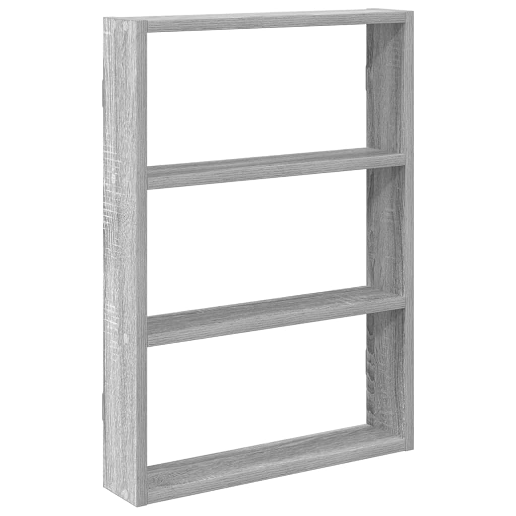 vidaXL Raft de perete, gri sonoma, 43x9x60 cm, lemn prelucrat vidaXL Raft de perete, gri sonoma, 43x9x60 cm, lemn prelucrat