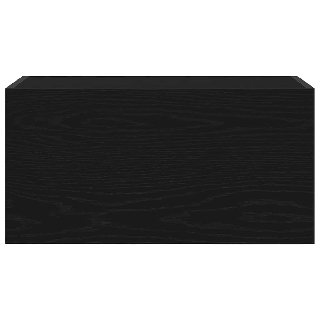 vidaXL Dulap de perete de baie, negru, 60x25x30 cm, lemn prelucrat vidaXL Dulap de perete de baie, negru, 60x25x30 cm, lemn prelucrat