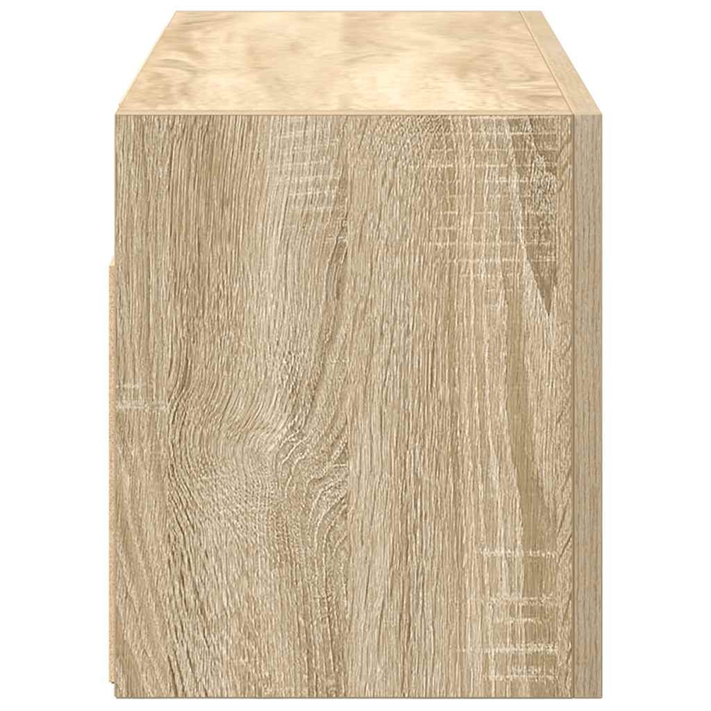 vidaXL Dulap perete baie, stejar sonoma, 60x25x30 cm, lemn prelucrat