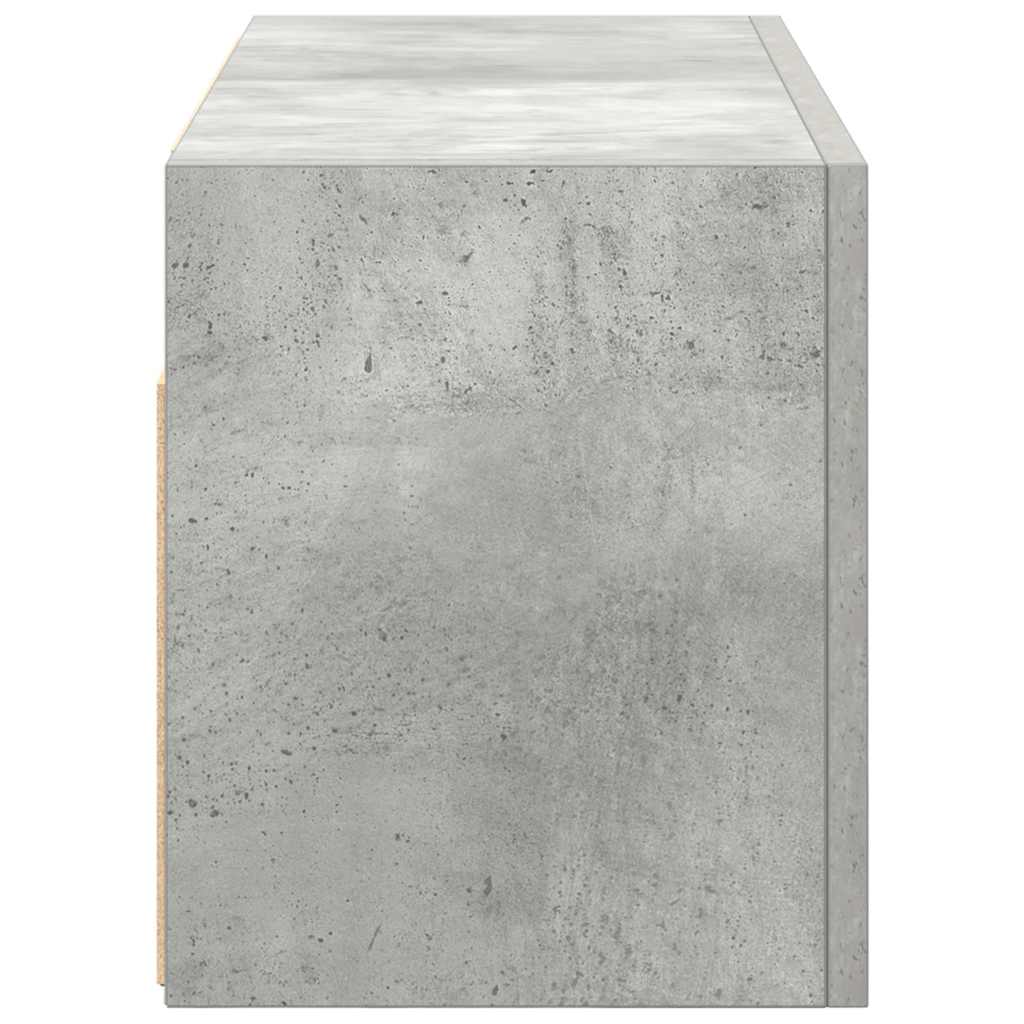 vidaXL Dulap perete baie, gri beton, 60x25x30 cm, lemn prelucrat vidaXL Dulap perete baie, gri beton, 60x25x30 cm, lemn prelucrat