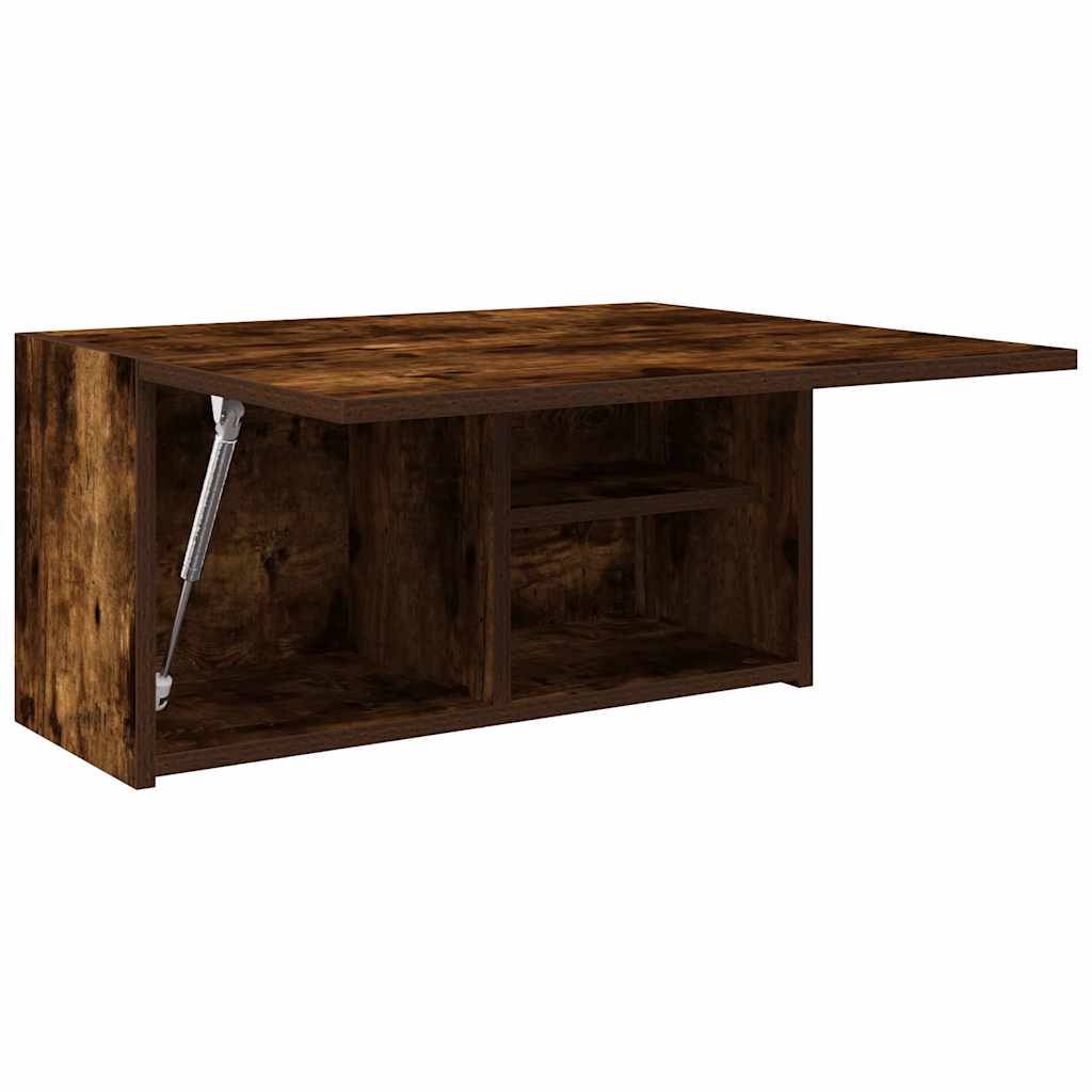 vidaXL Dulap perete baie, stejar fumuriu, 60x25x30 cm, lemn prelucrat