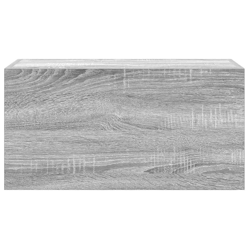 vidaXL Dulap perete baie, gri sonoma, 60x25x30 cm, lemn prelucrat vidaXL Dulap perete baie, gri sonoma, 60x25x30 cm, lemn prelucrat