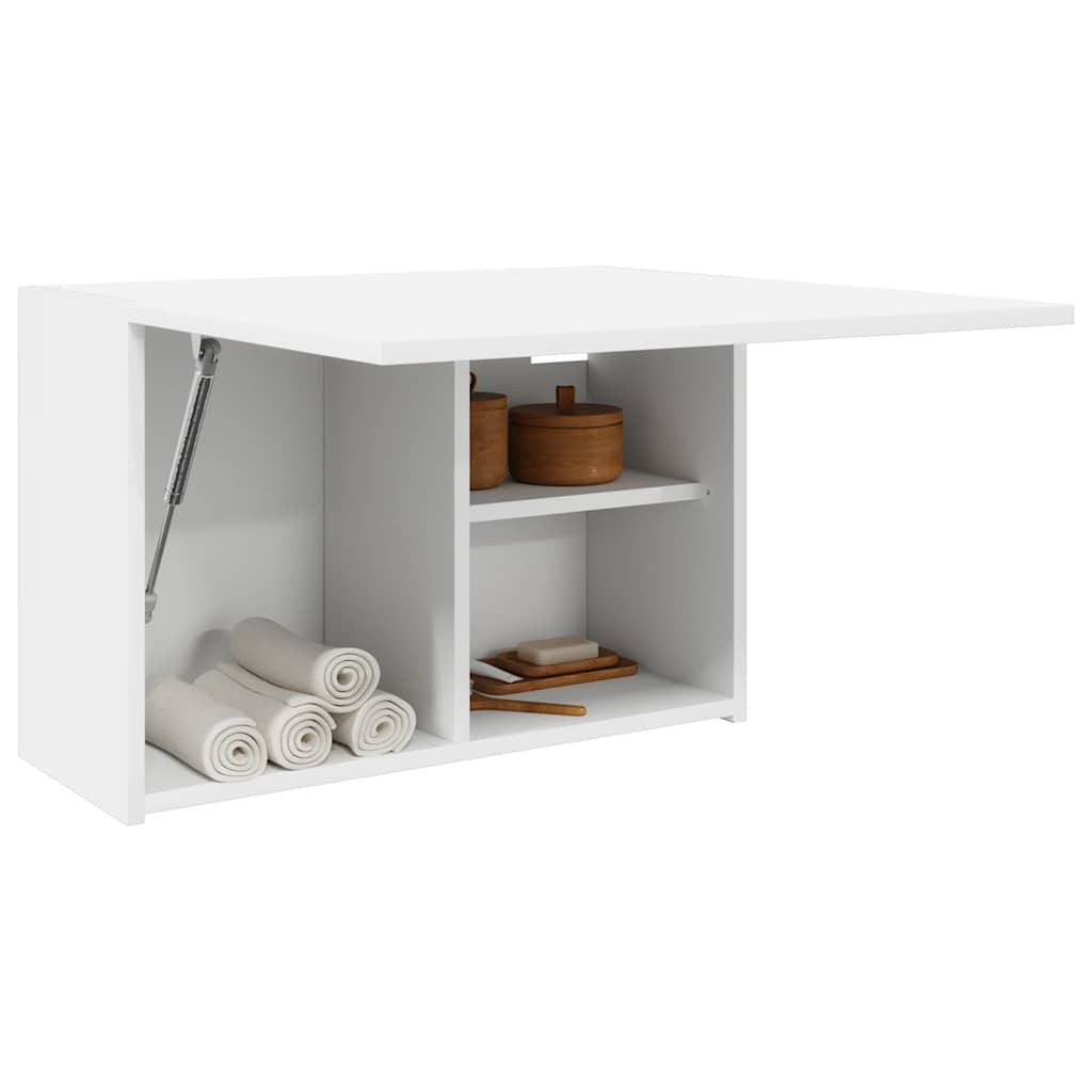 vidaXL Dulap de perete de baie, alb, 60x25x40 cm, lemn prelucrat vidaXL Dulap de perete de baie, alb, 60x25x40 cm, lemn prelucrat